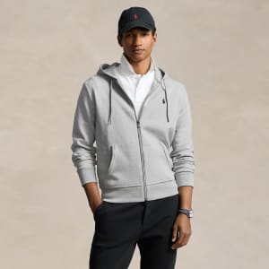 Ralph Lauren Full Zip Hoodie Grey | Mainline Menswear us